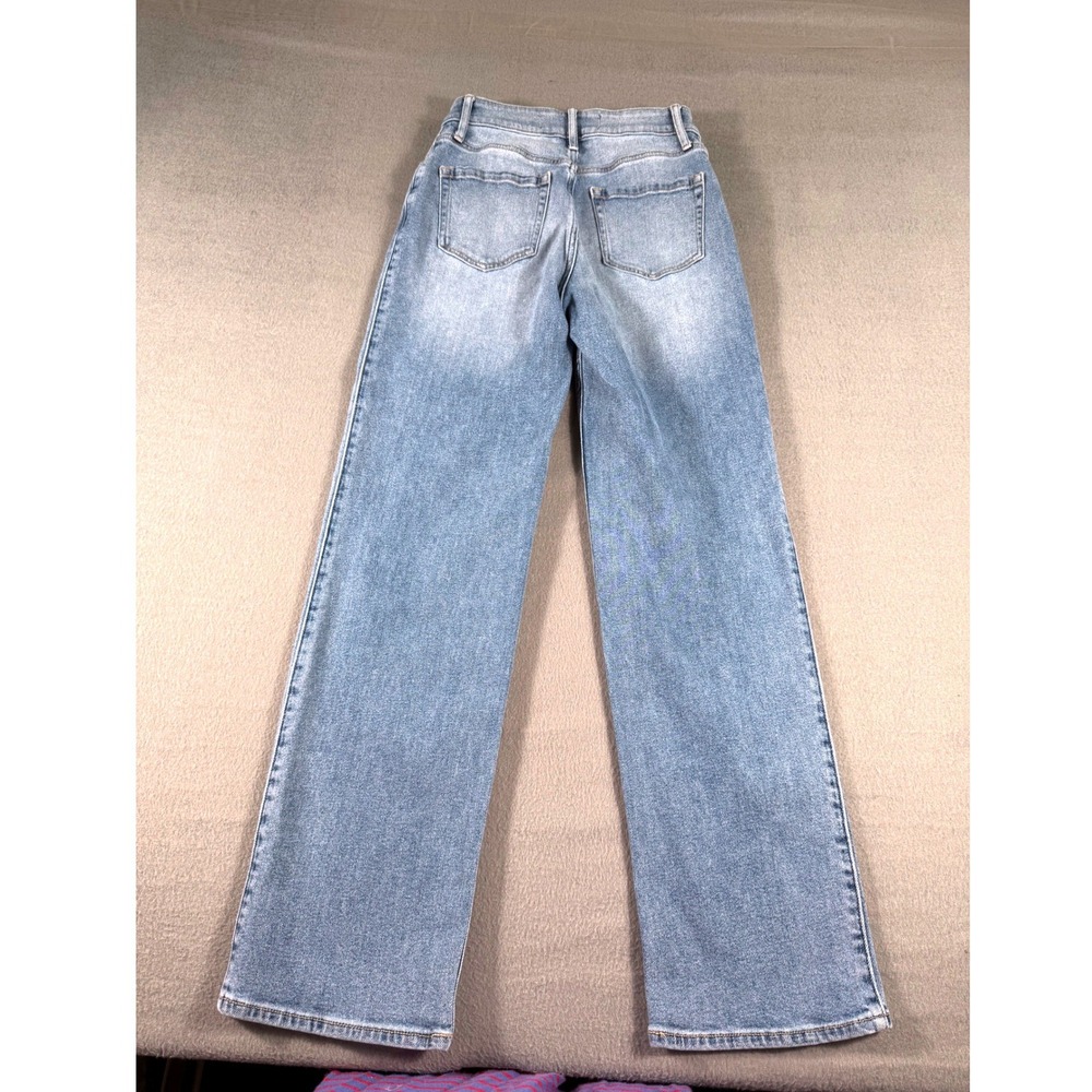Hollister Dad Jeans Ultra High Rise Light Wash Straight Leg W25 L31 Casual - Picture 2 of 12